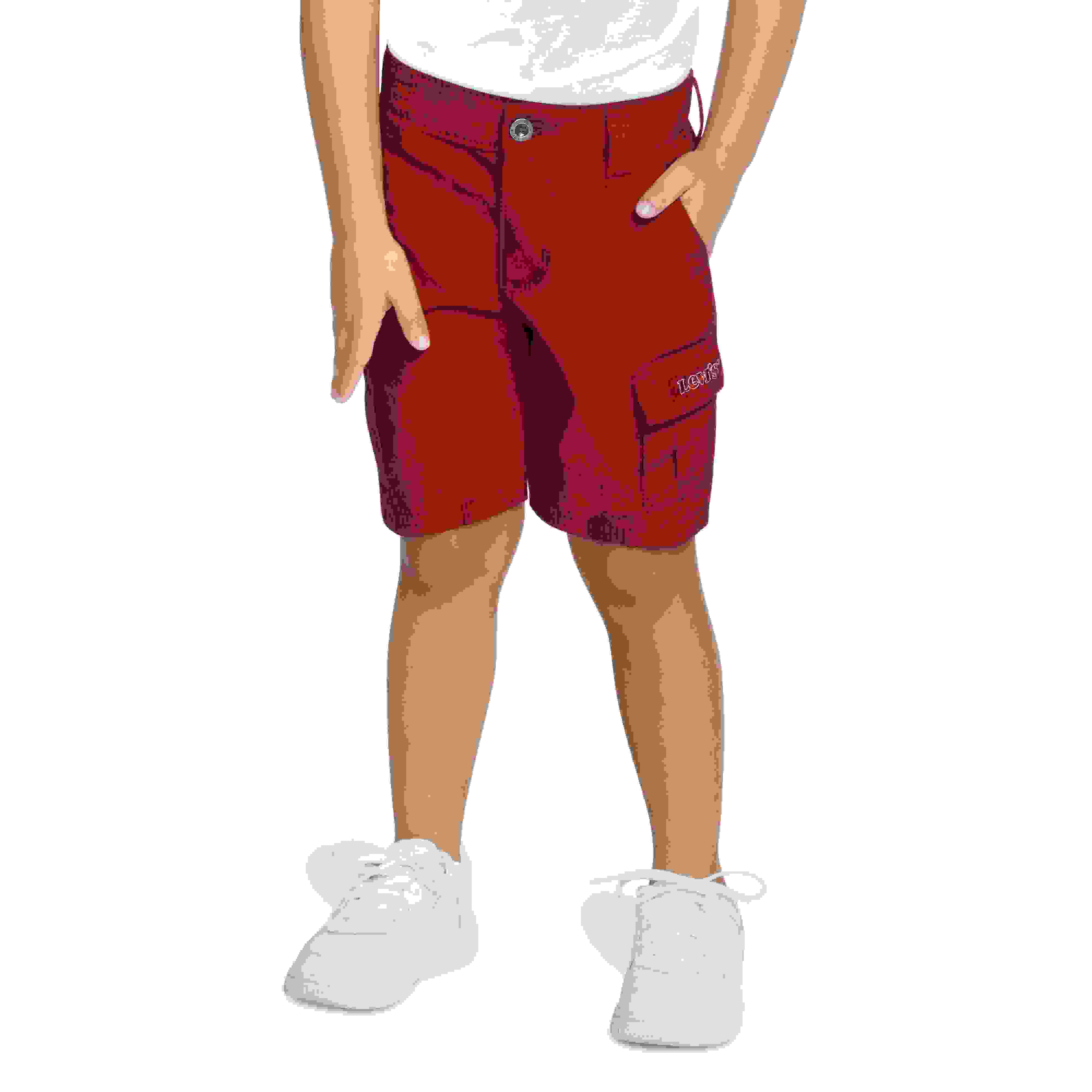 Levi's Red Tab Relaxed Toddler Boys' Red Cargo Shorts